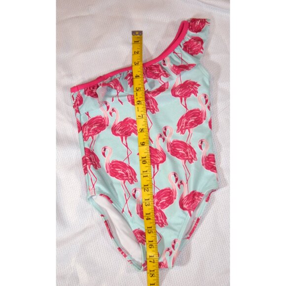 Gymboree Pink Flamingo Swimsuit size XS (4) - Picture 6 of 6